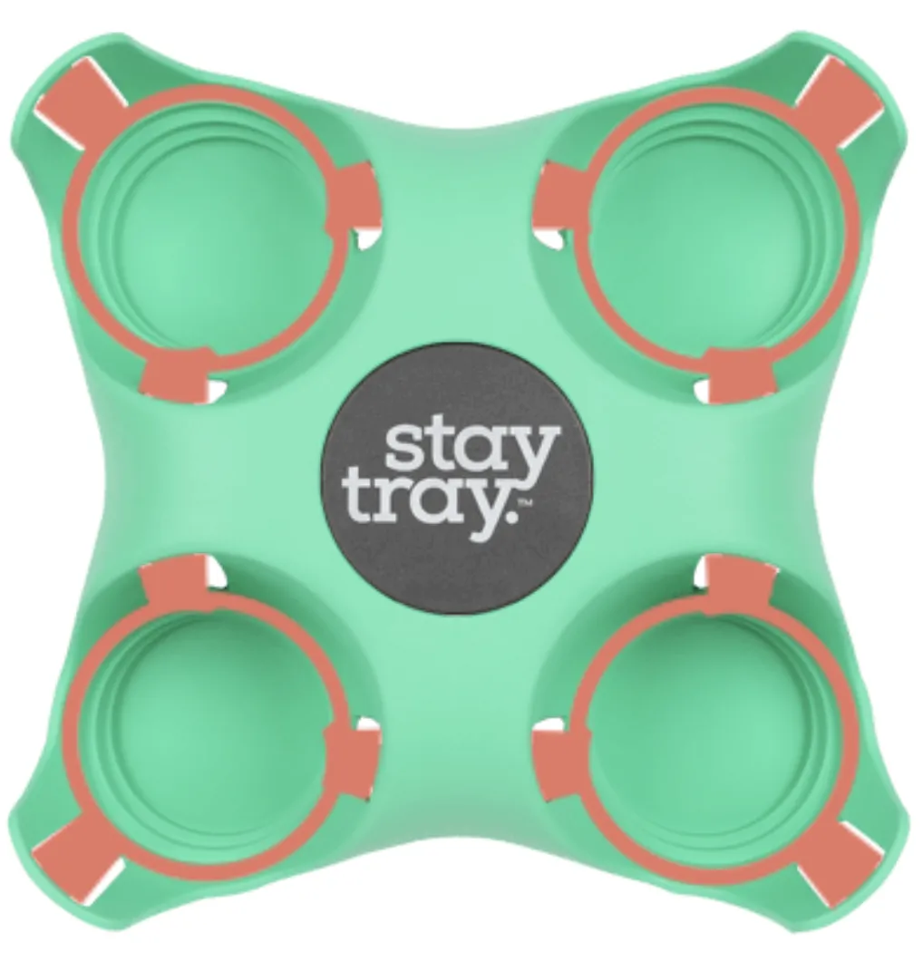Classic Stay tray 4 Cup Reusable Drinks Tray