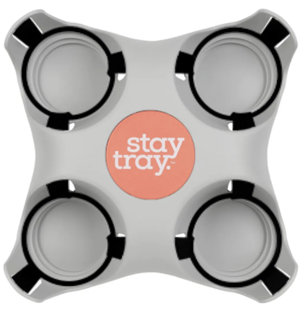 Classic Stay tray 4 Cup Reusable Drinks Tray