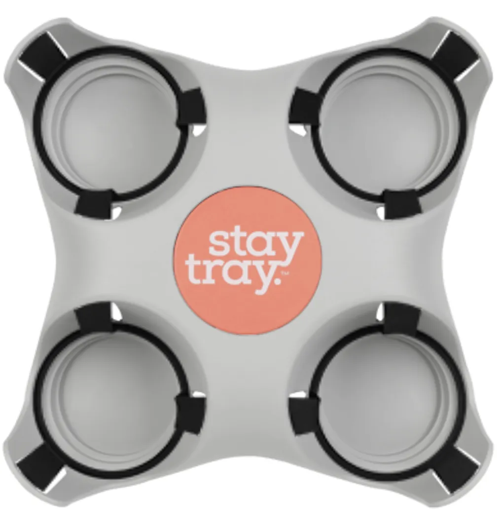 Classic Stay tray 4 Cup Reusable Drinks Tray