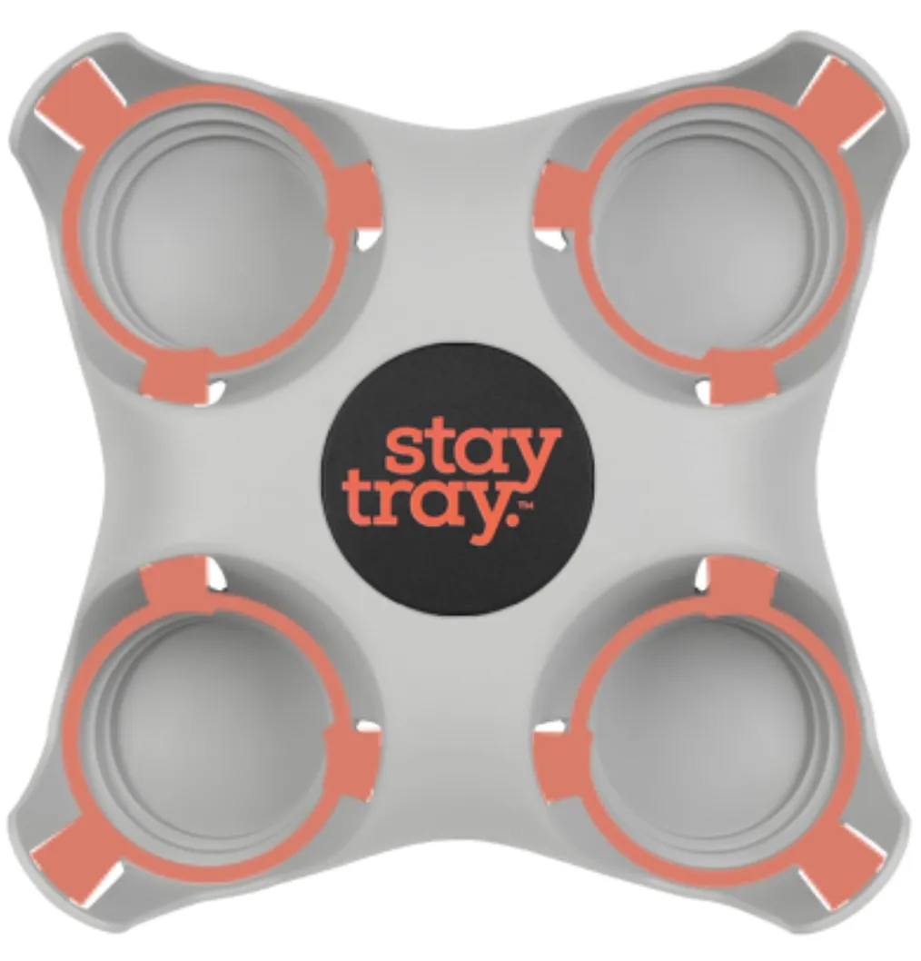 Classic Stay tray 4 Cup Reusable Drinks Tray