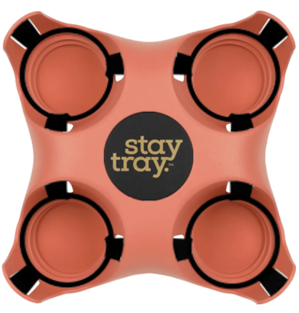 Classic Stay tray 4 Cup Reusable Drinks Tray