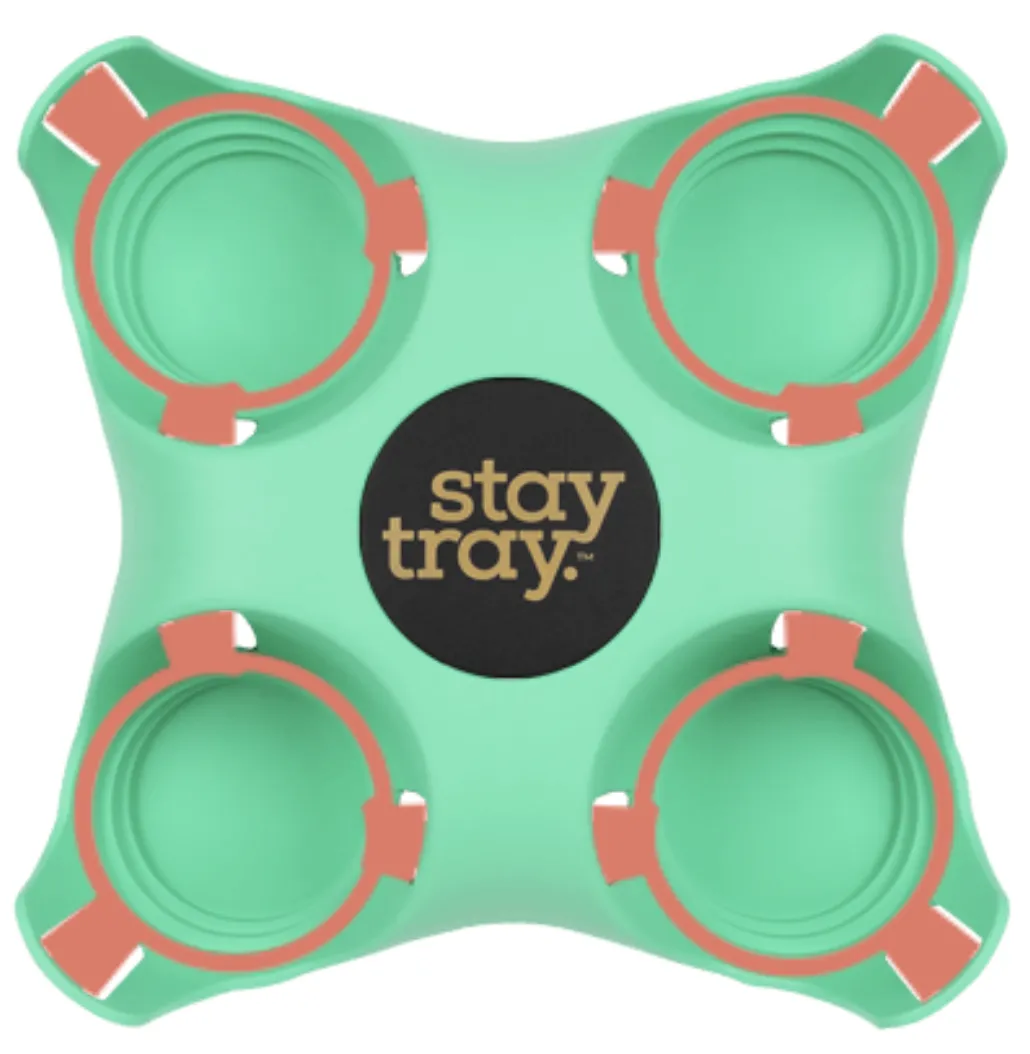 Classic Stay tray 4 Cup Reusable Drinks Tray