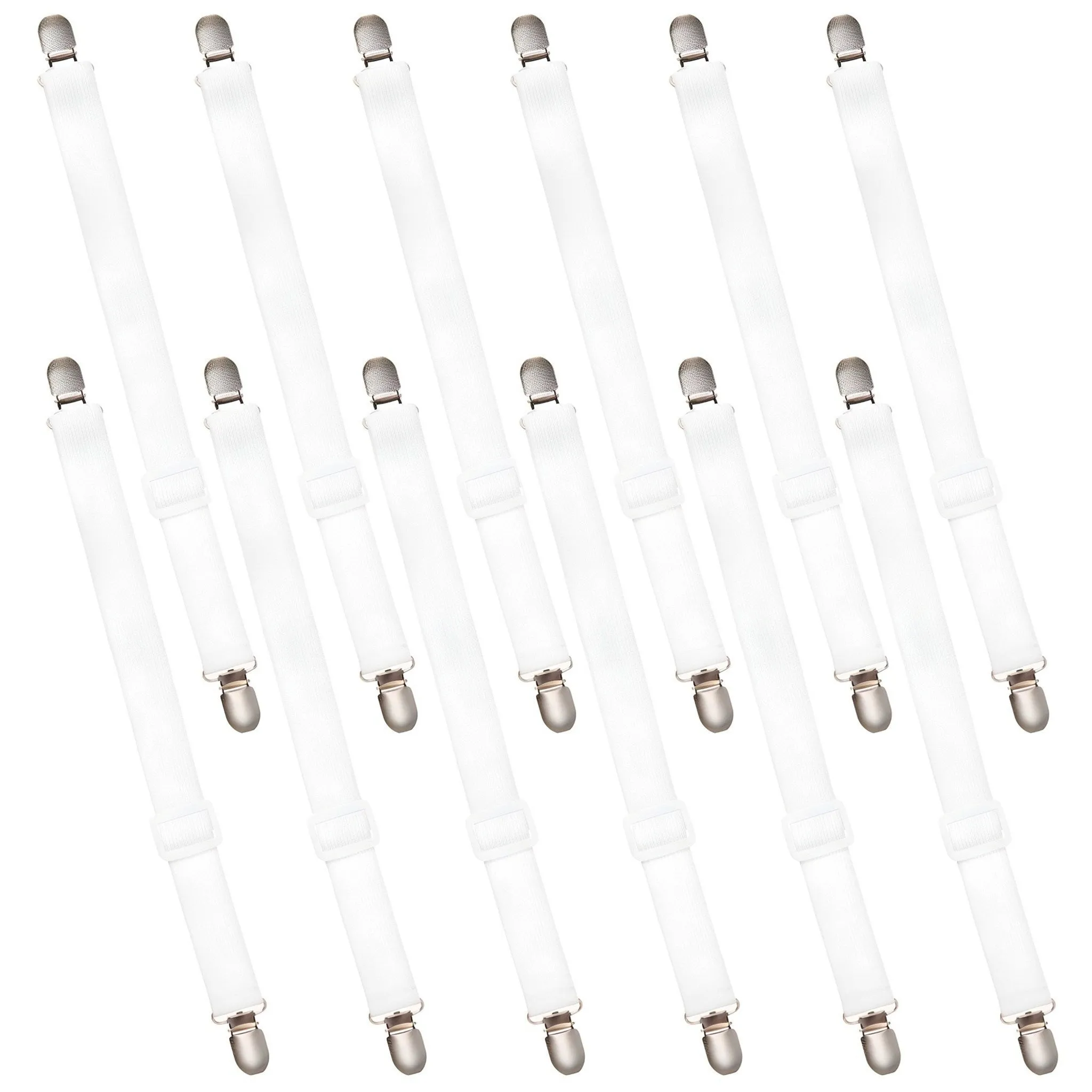 Comet Home Bed Sheet Clips, White, 12 pieces - 🏆 #67 - Home Décor - Best of December