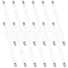 Comet Home Bed Sheet Clips, White, 12 pieces - 🏆 #67 - Home Décor - Best of December