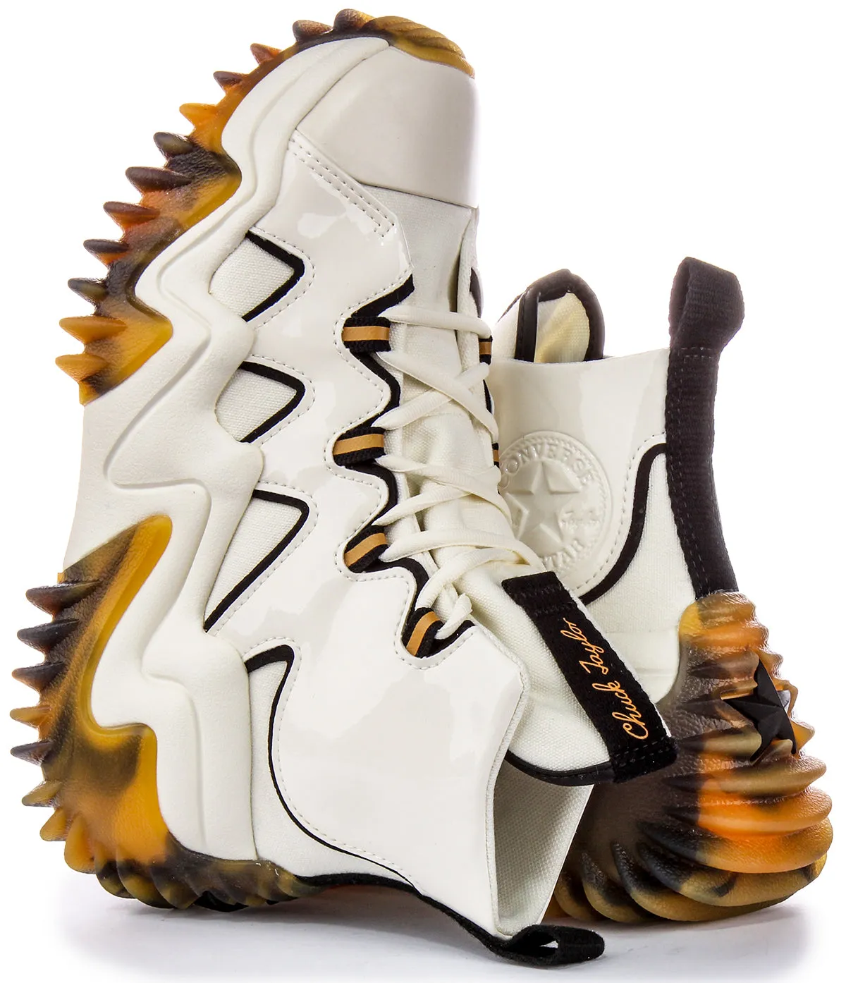 Converse Run Star Motion A04704C In White Yortoise Shell