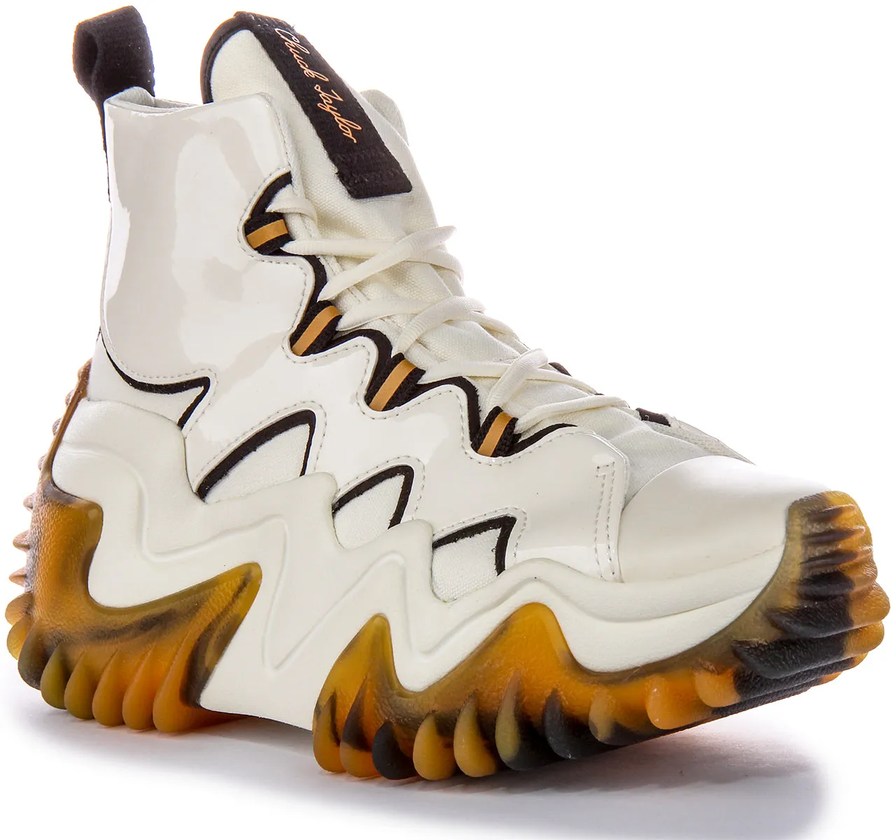 Converse Run Star Motion A04704C In White Yortoise Shell