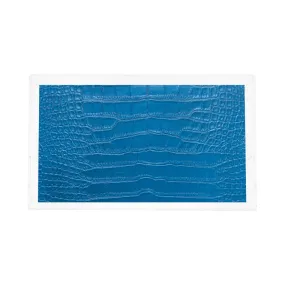 Crocodile Kyoto Blue Acrylic Rectangle Tray