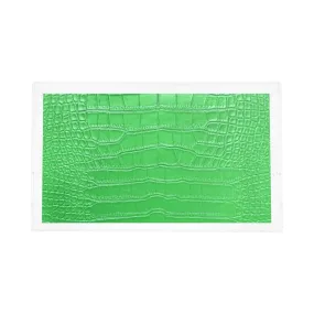 Crocodile Weatherly Green Acrylic Vanity Tray 12.25X7.75