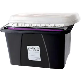 Crystalfile Enviro Porta Box Clear Lid/Black Base