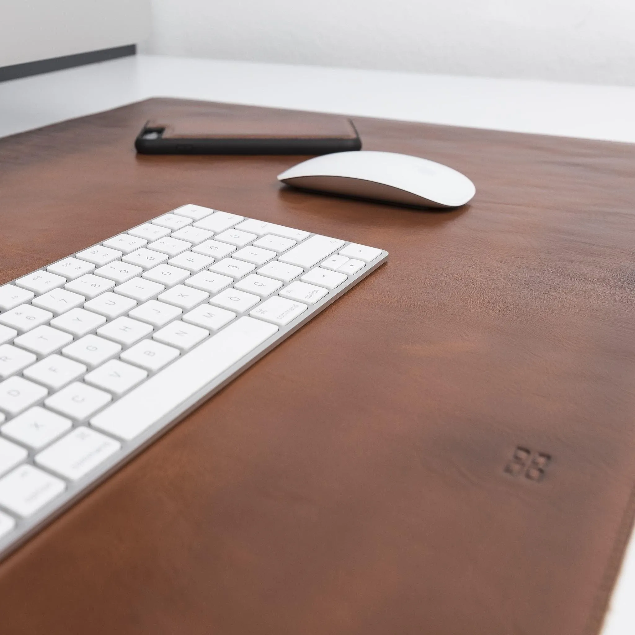 Customizable Full Grain Leather Deskmat, Desk Pad