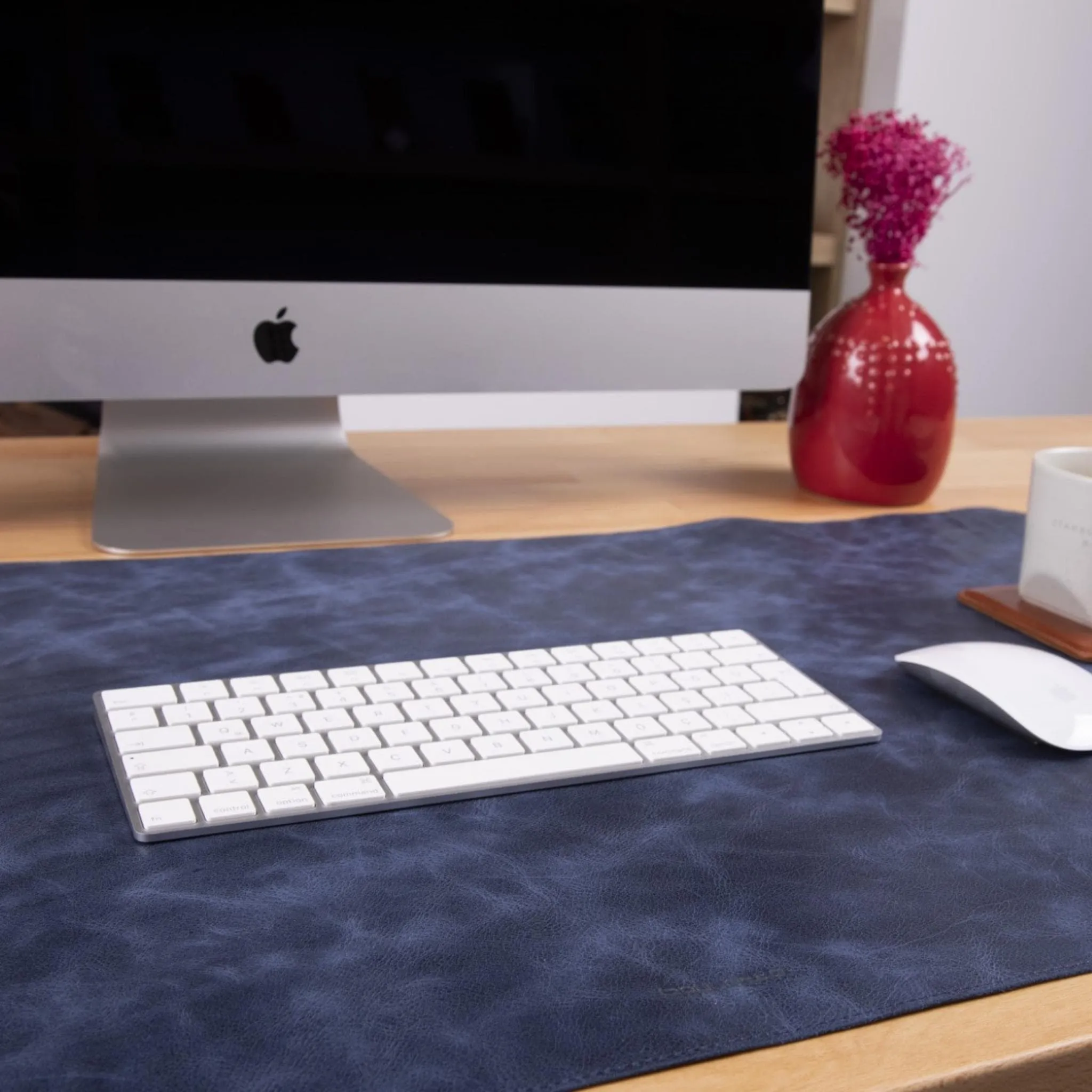 Customizable Full Grain Leather Deskmat, Desk Pad