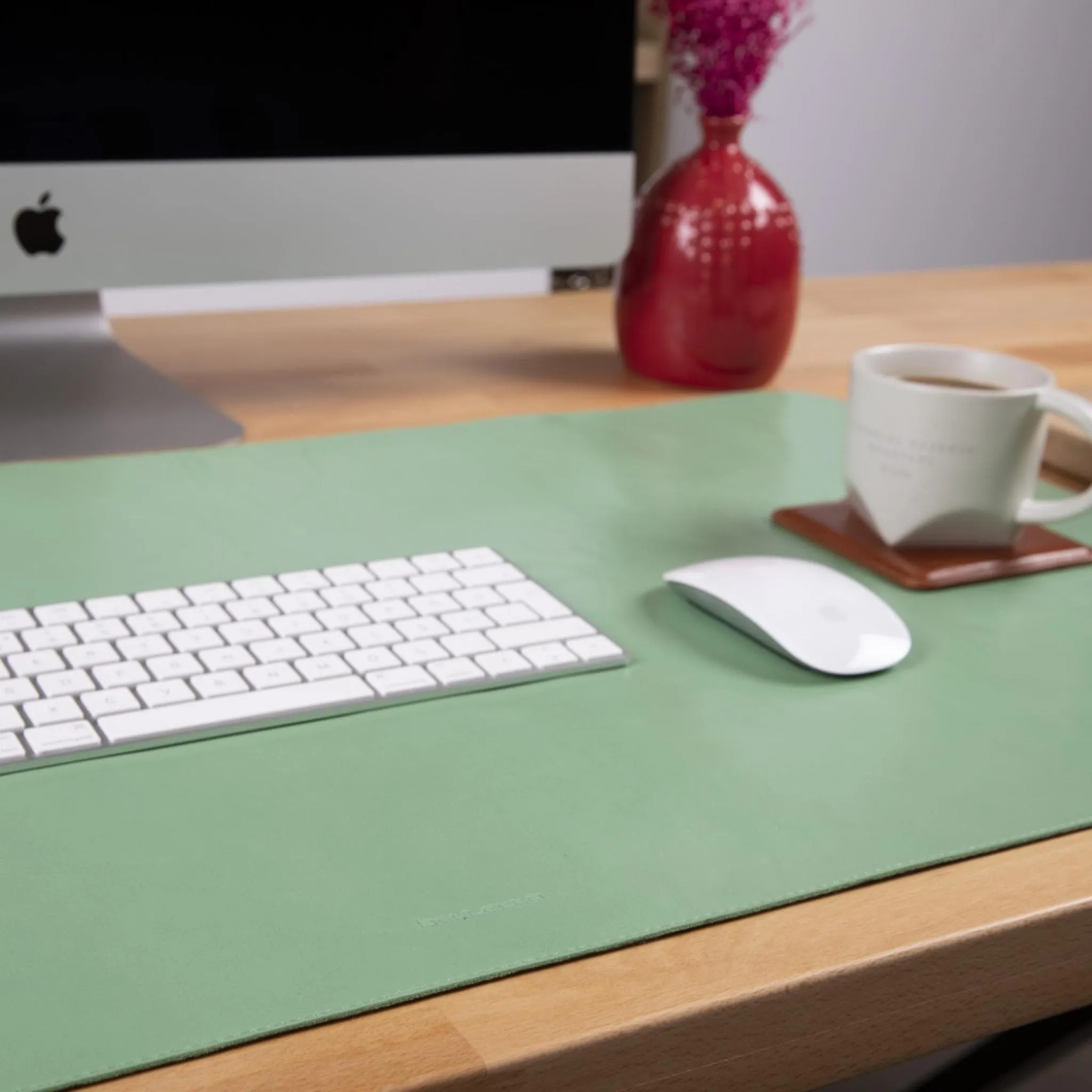 Customizable Full Grain Leather Deskmat, Desk Pad