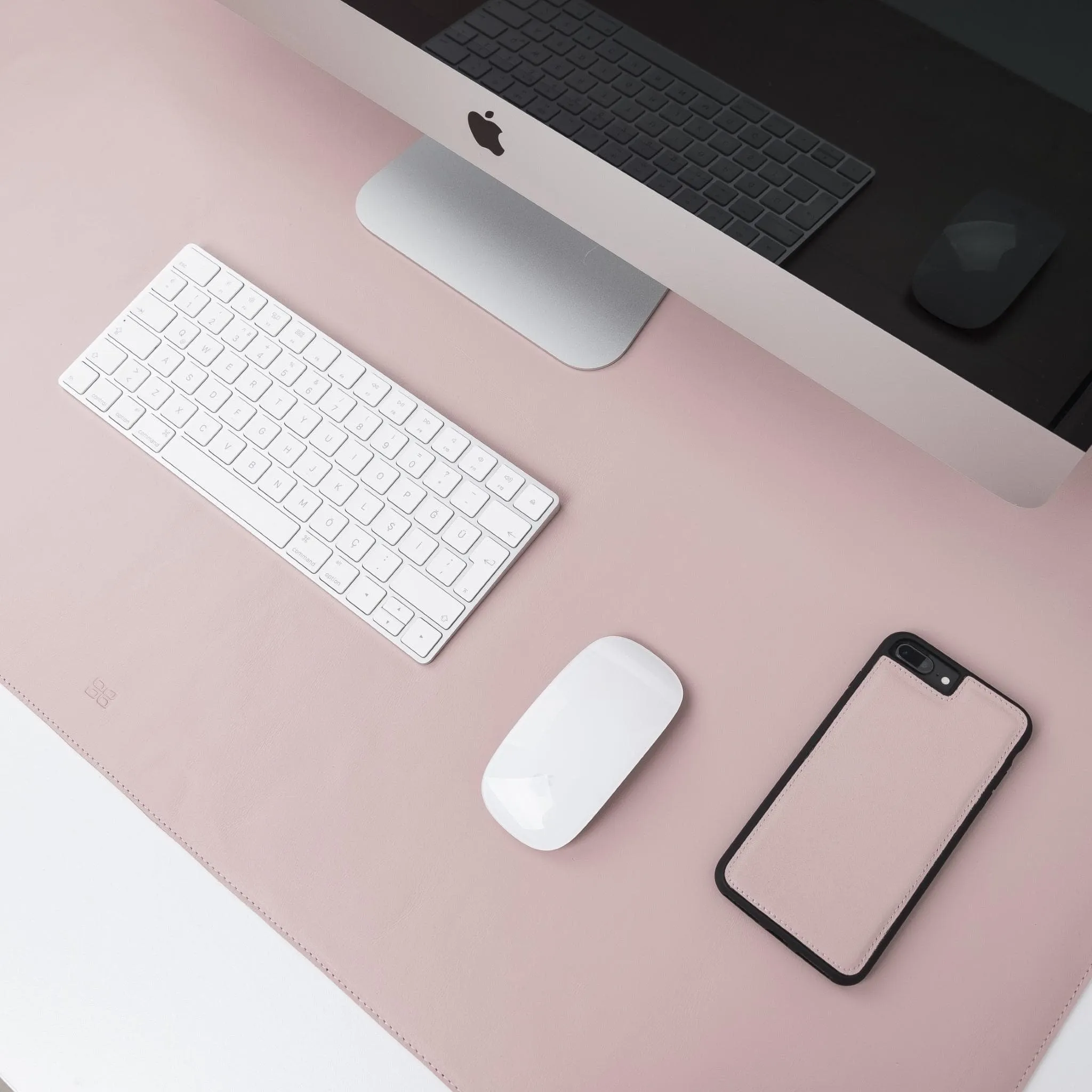 Customizable Full Grain Leather Deskmat, Desk Pad