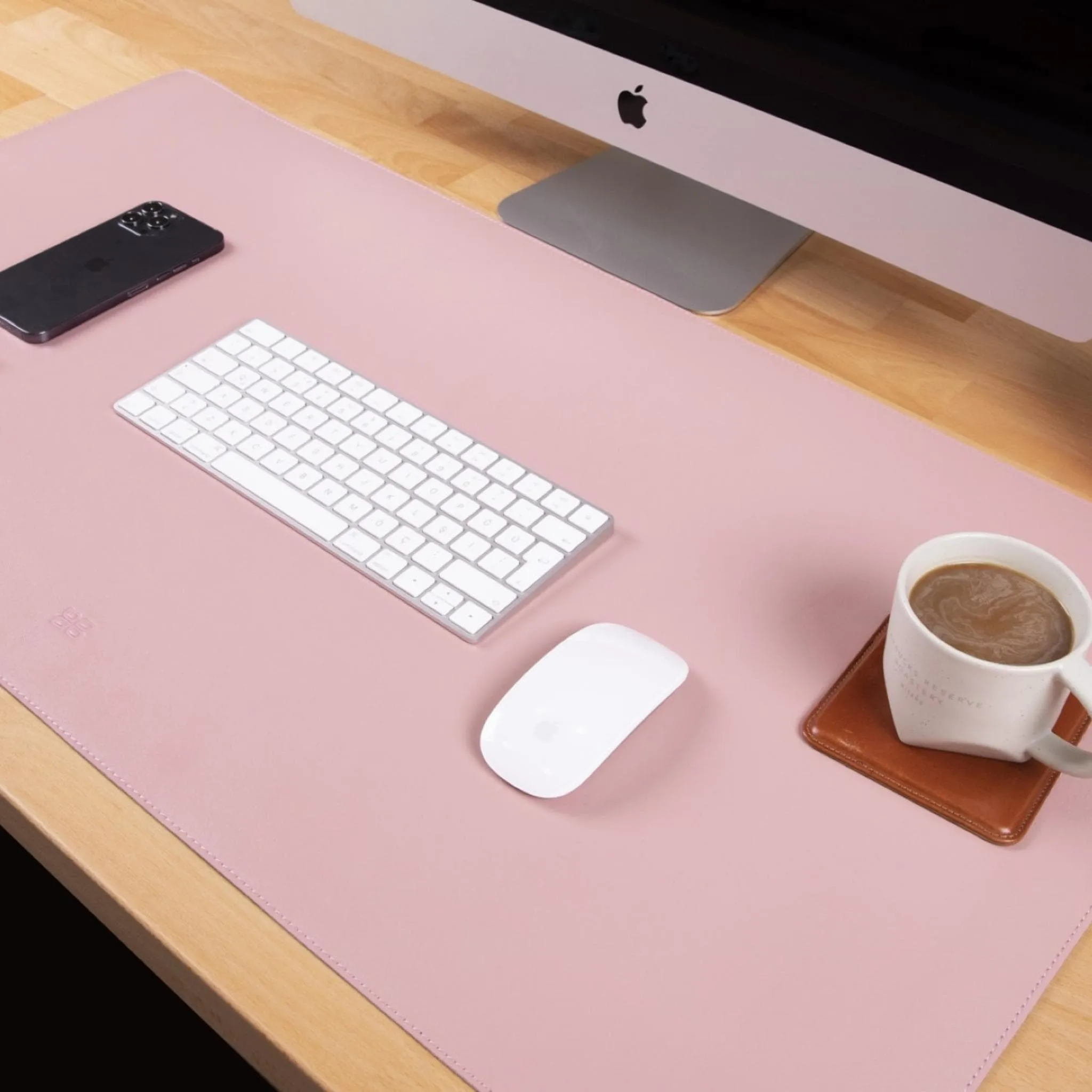 Customizable Full Grain Leather Deskmat, Desk Pad