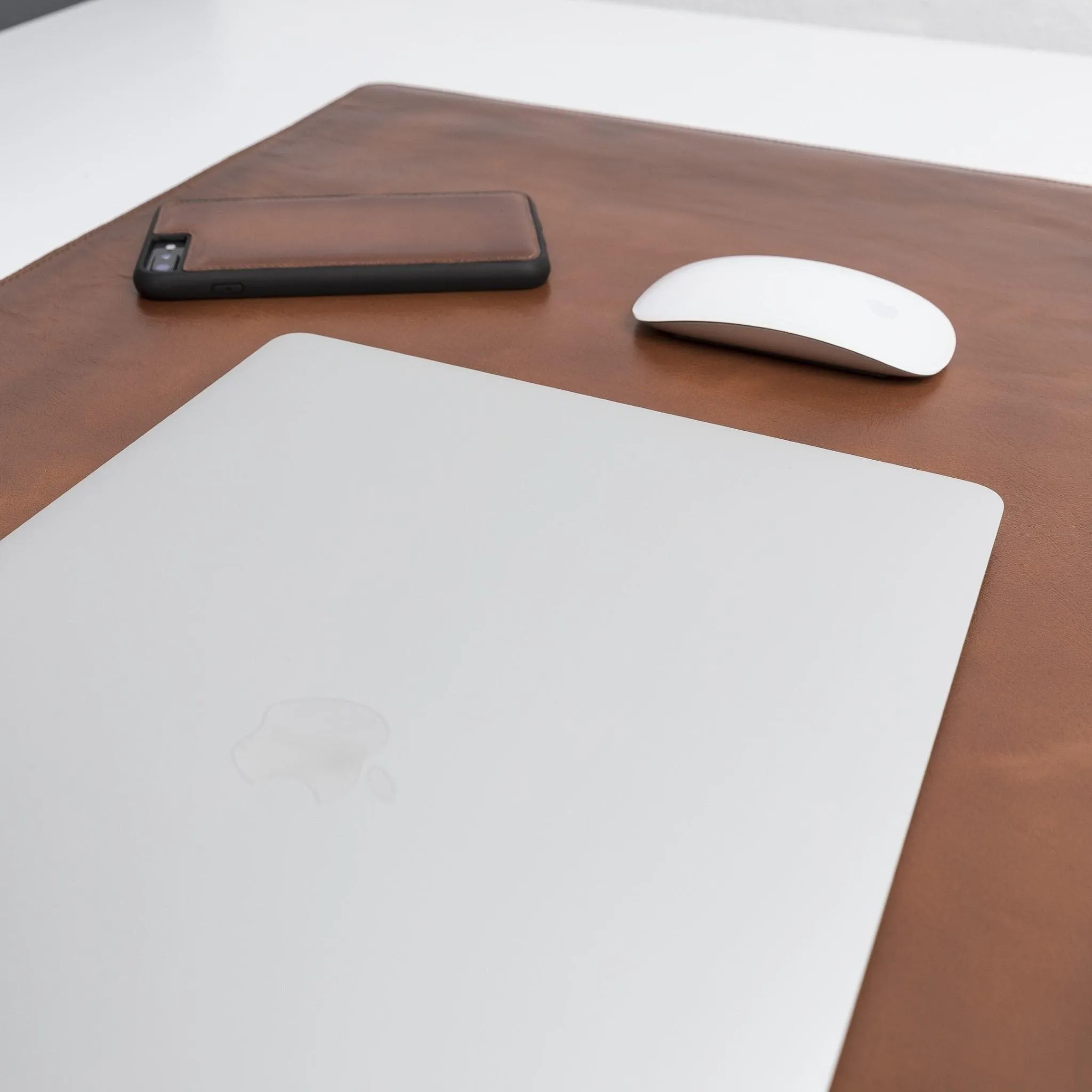 Customizable Full Grain Leather Deskmat, Desk Pad