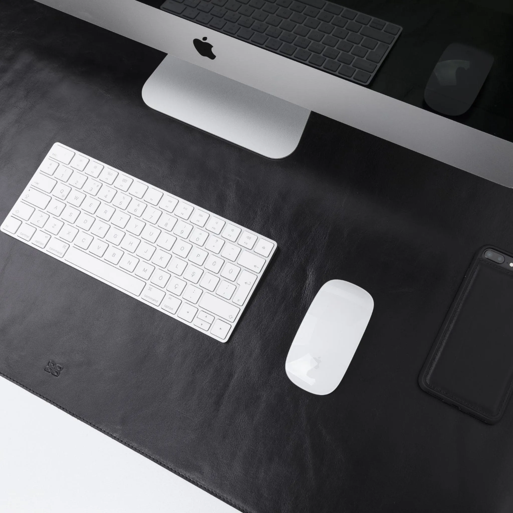 Customizable Full Grain Leather Deskmat, Desk Pad