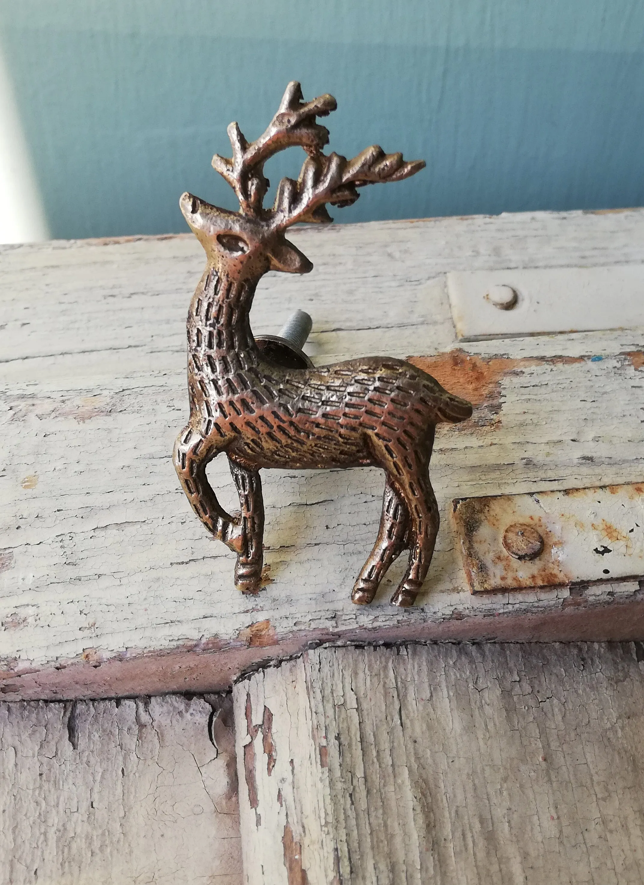 Deer Stag Bronze or Silver Drawer furniture Knobs
