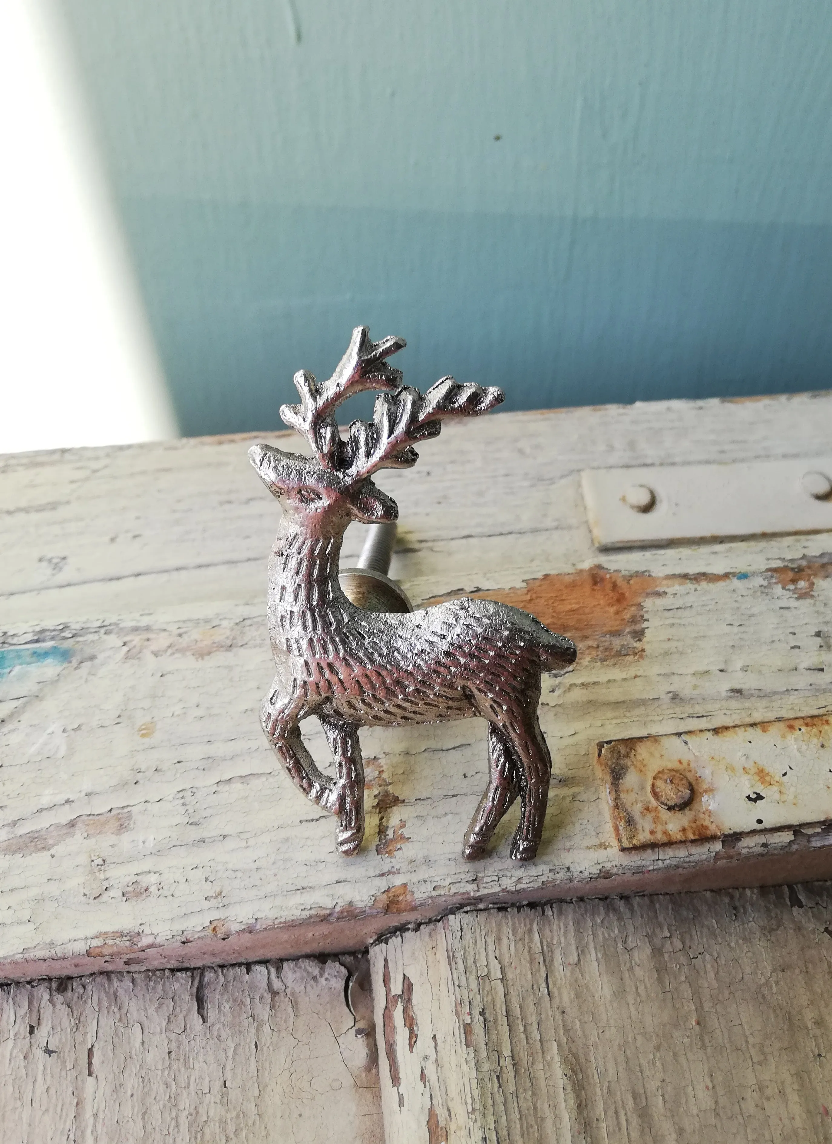 Deer Stag Bronze or Silver Drawer furniture Knobs