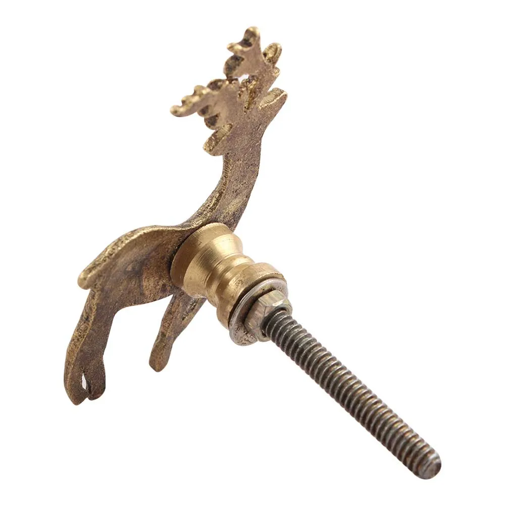 Deer Stag Bronze or Silver Drawer furniture Knobs