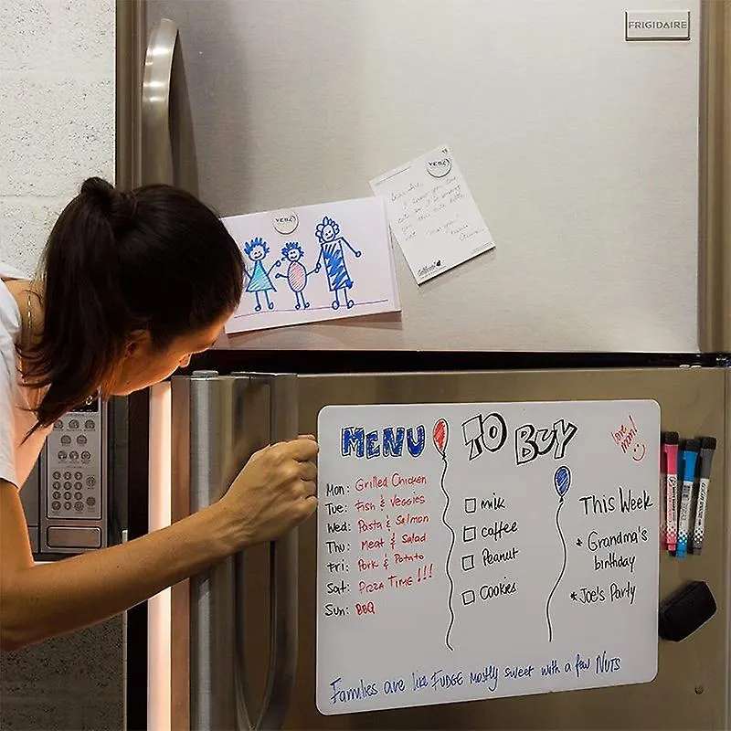 Dry-Erase Boards Fridge Sticker Dry Erase Magnetic White Board Planner