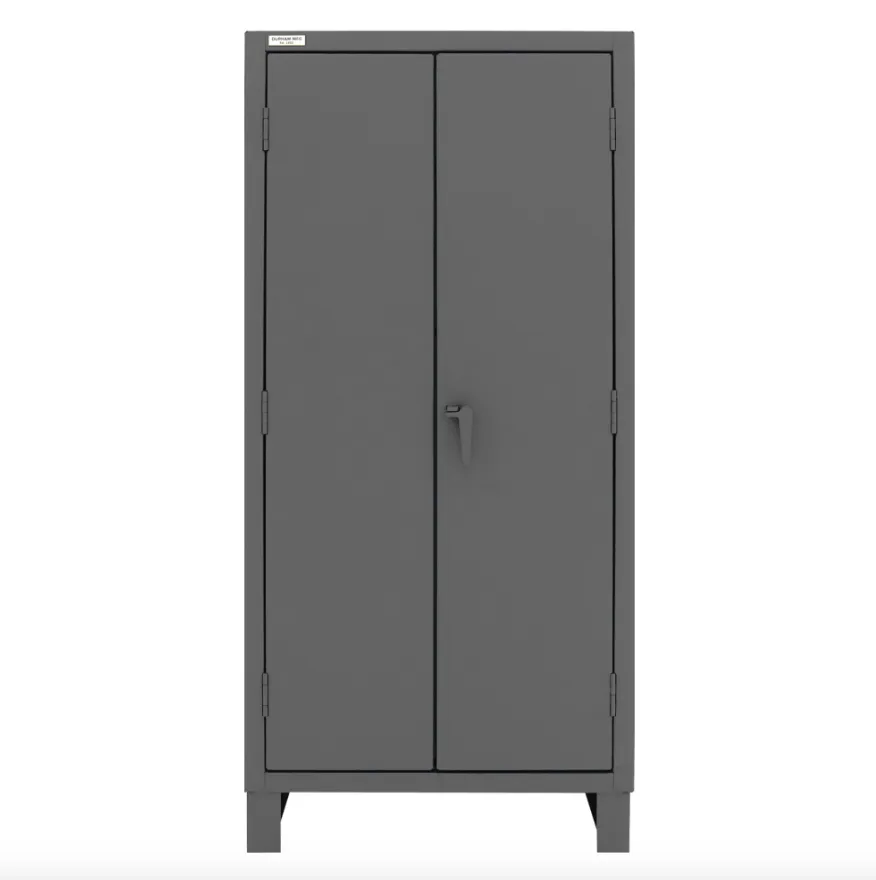 Durham HDC36-60-2S6D95 Cabinet, 12 Gauge, 2 Shelves, 6 Door Shelves, 60 Yellow Bins, 36 X 24 X 78