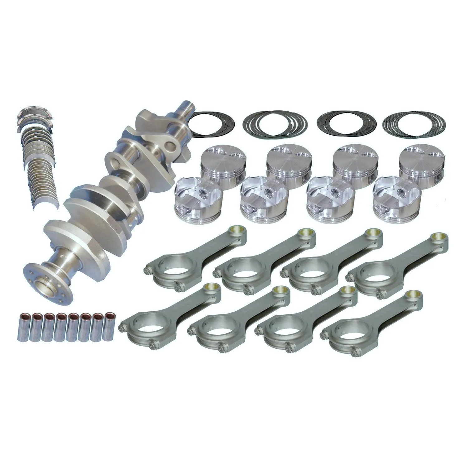 Eagle Rotating Assembly Kit - 506 CID - Forged Crank - Forged Pistons - 4.250" Stroke - 4.350" Bore - 7.100" H-Beam Rods - Mopar RB-Series