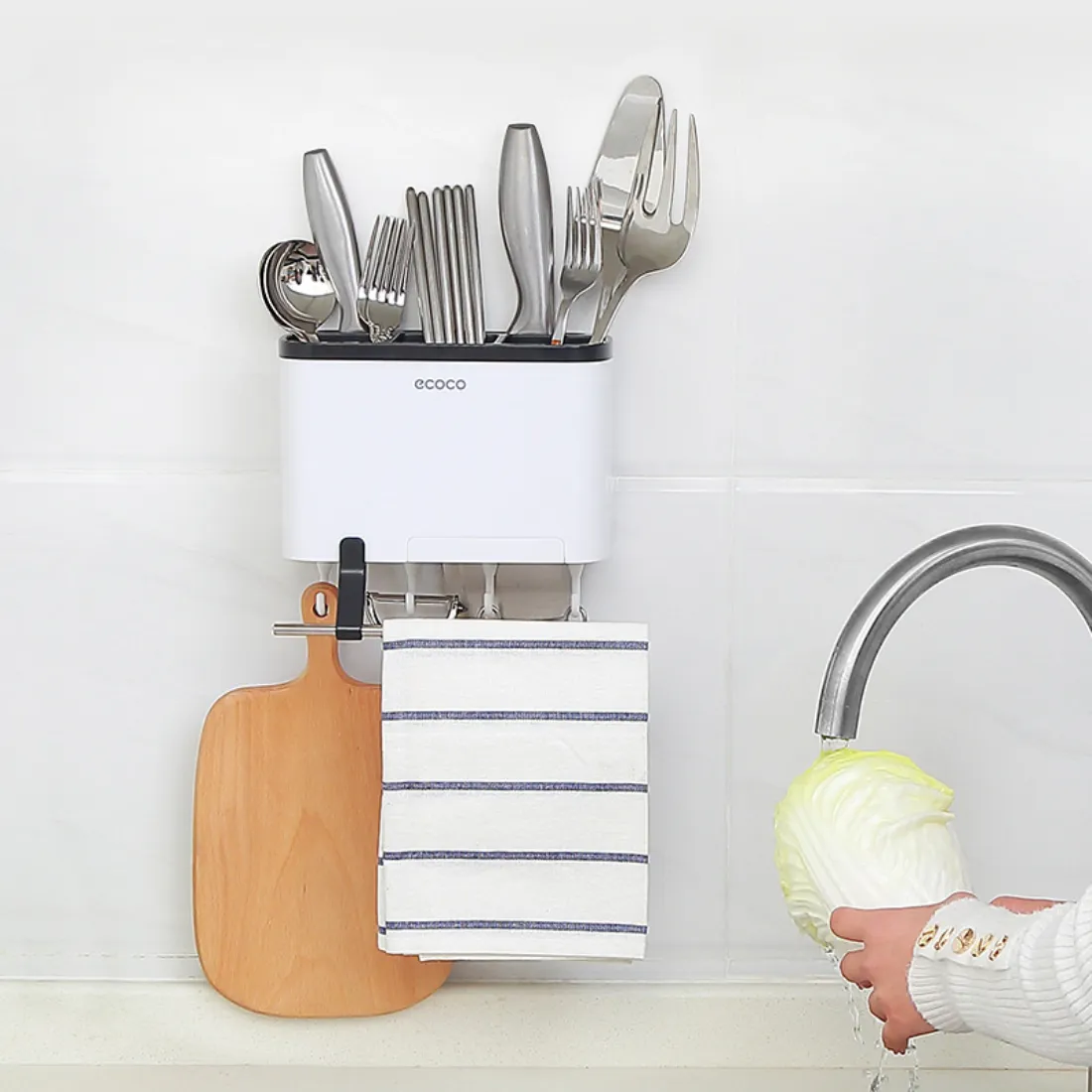 ECOCO Multi-Function Cutlery Drying Rack