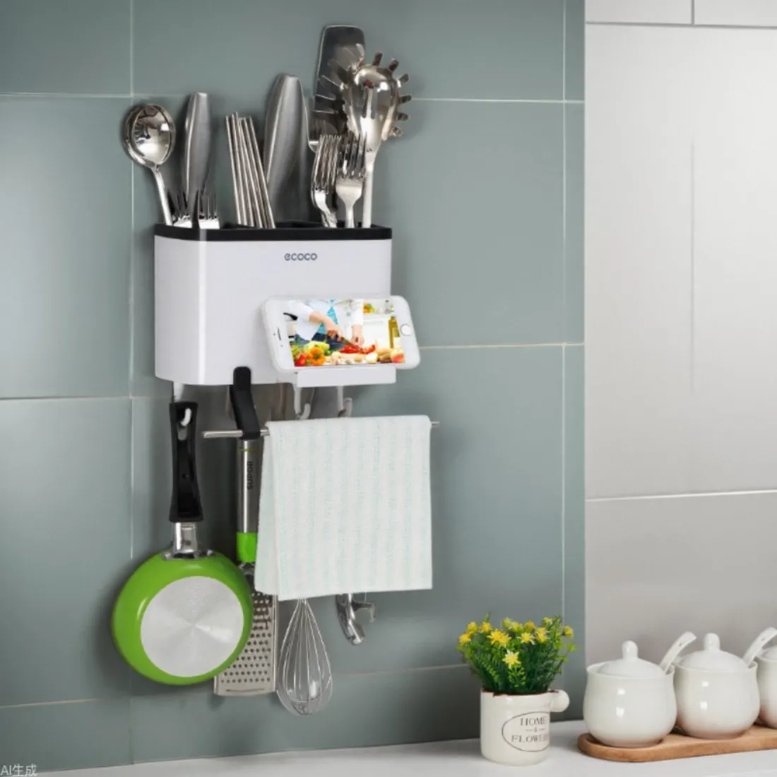 ECOCO Multi-Function Cutlery Drying Rack