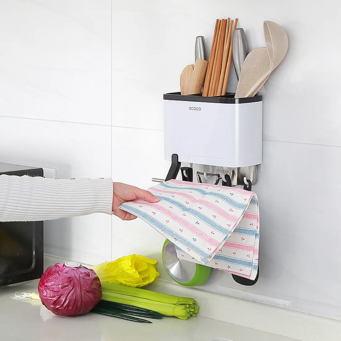 ECOCO Multi-Function Cutlery Drying Rack