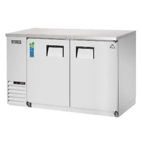 Everest - EBB48-SS, Commercial 49" Back Bar Cooler Two Section 14 cu. ft.