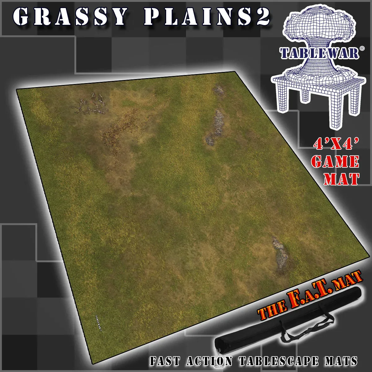 FAT Mat Grassy Plains 2 4x4’ Southern Assault Mark Down