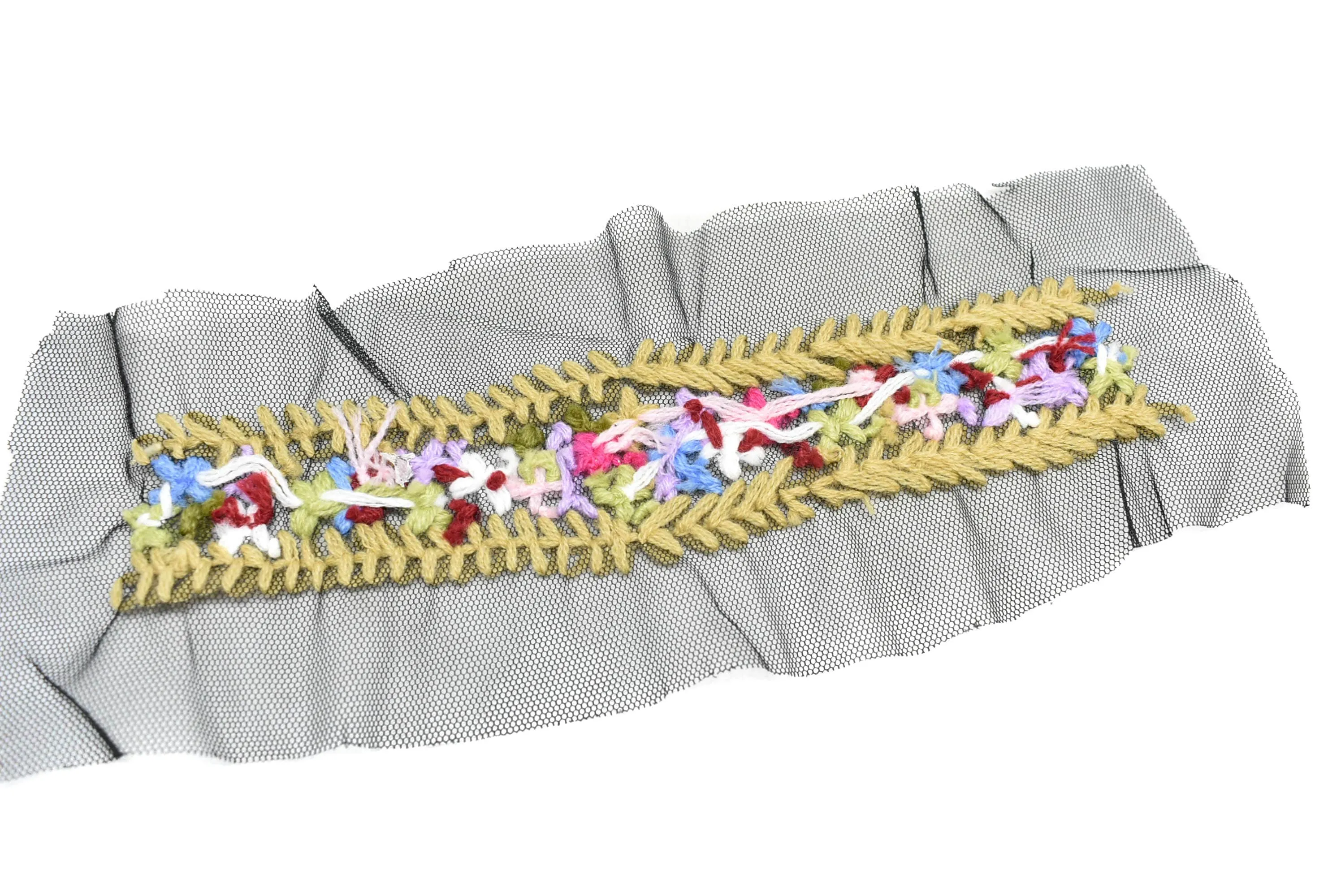 Floral Mesh Lace Applique