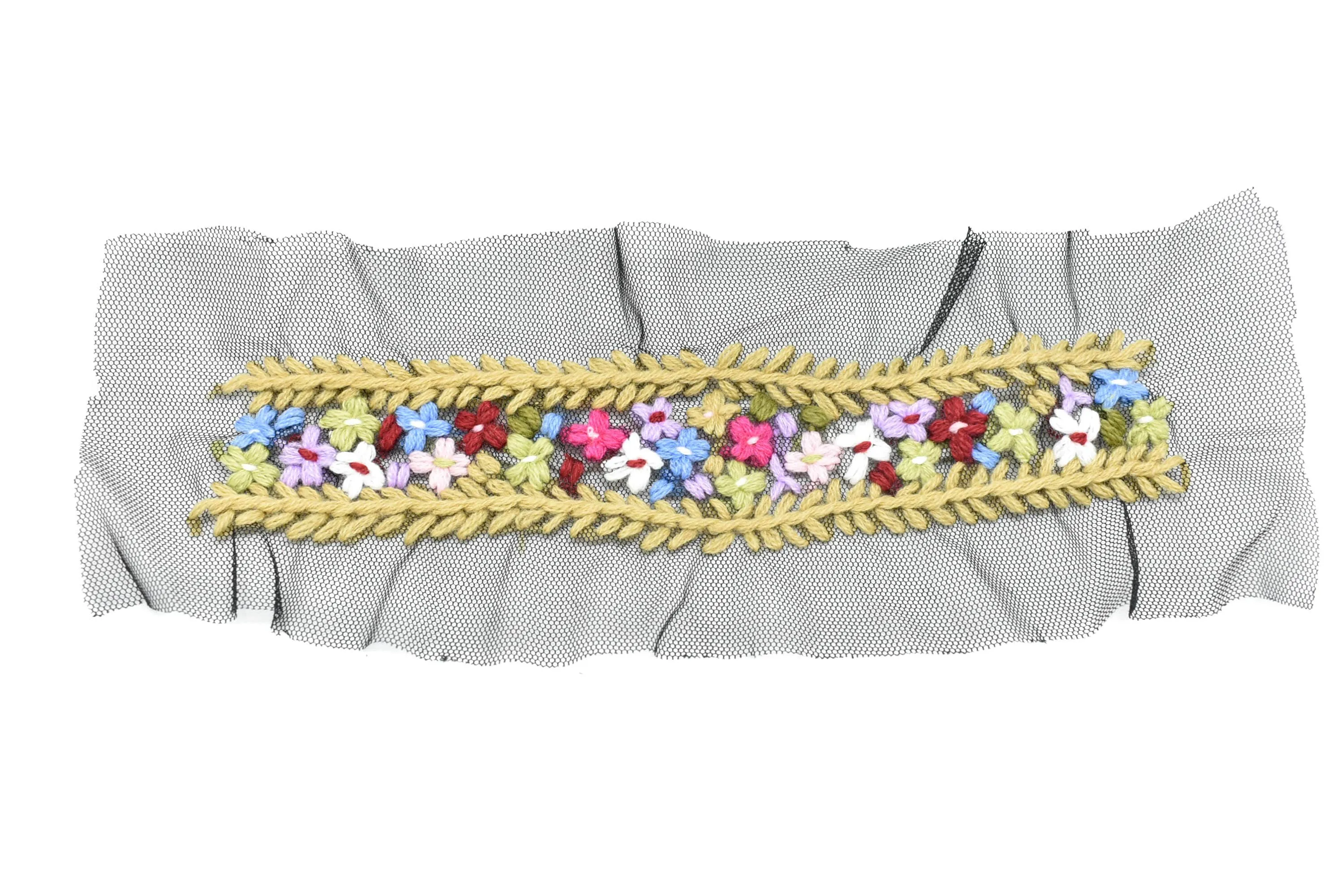 Floral Mesh Lace Applique