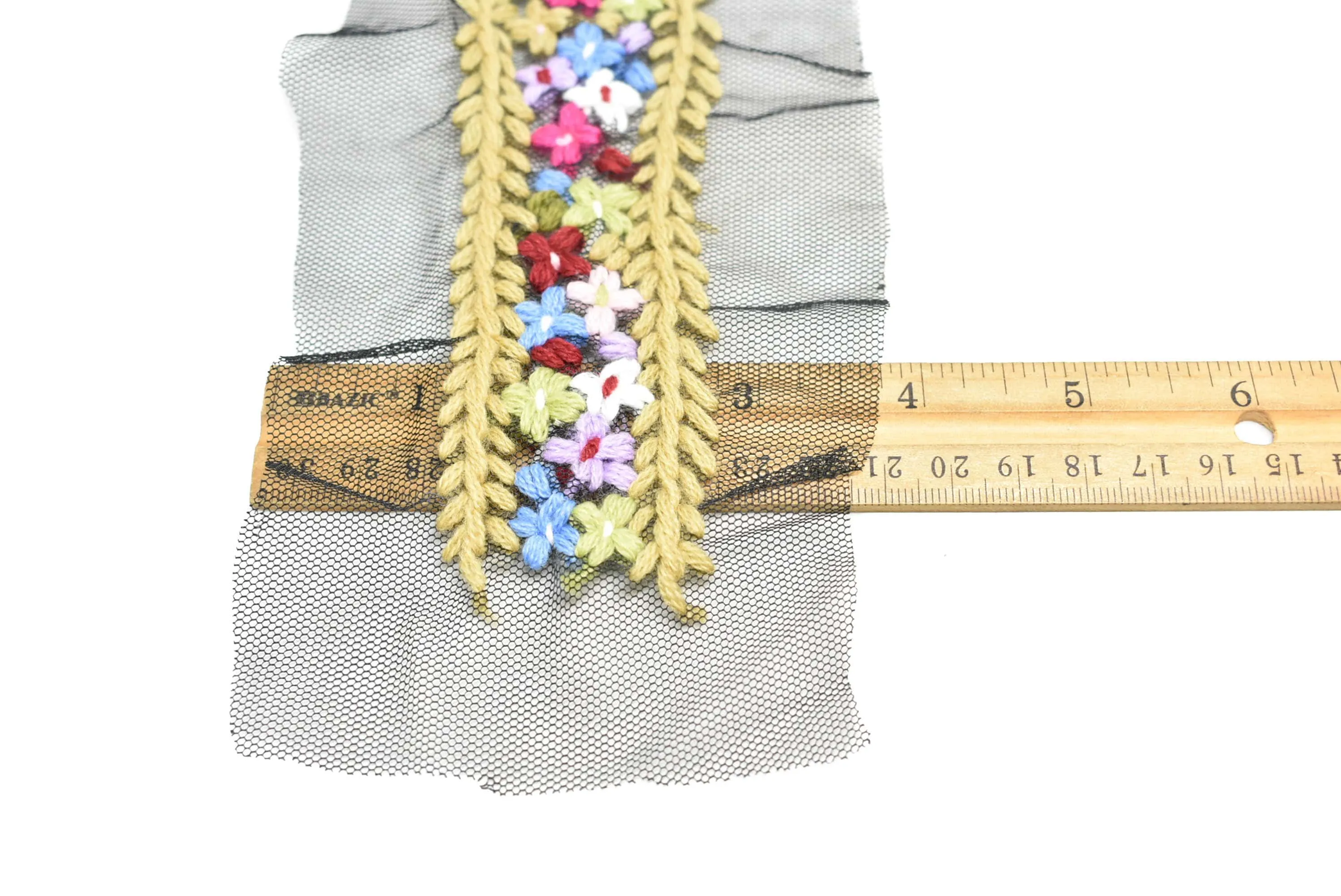 Floral Mesh Lace Applique