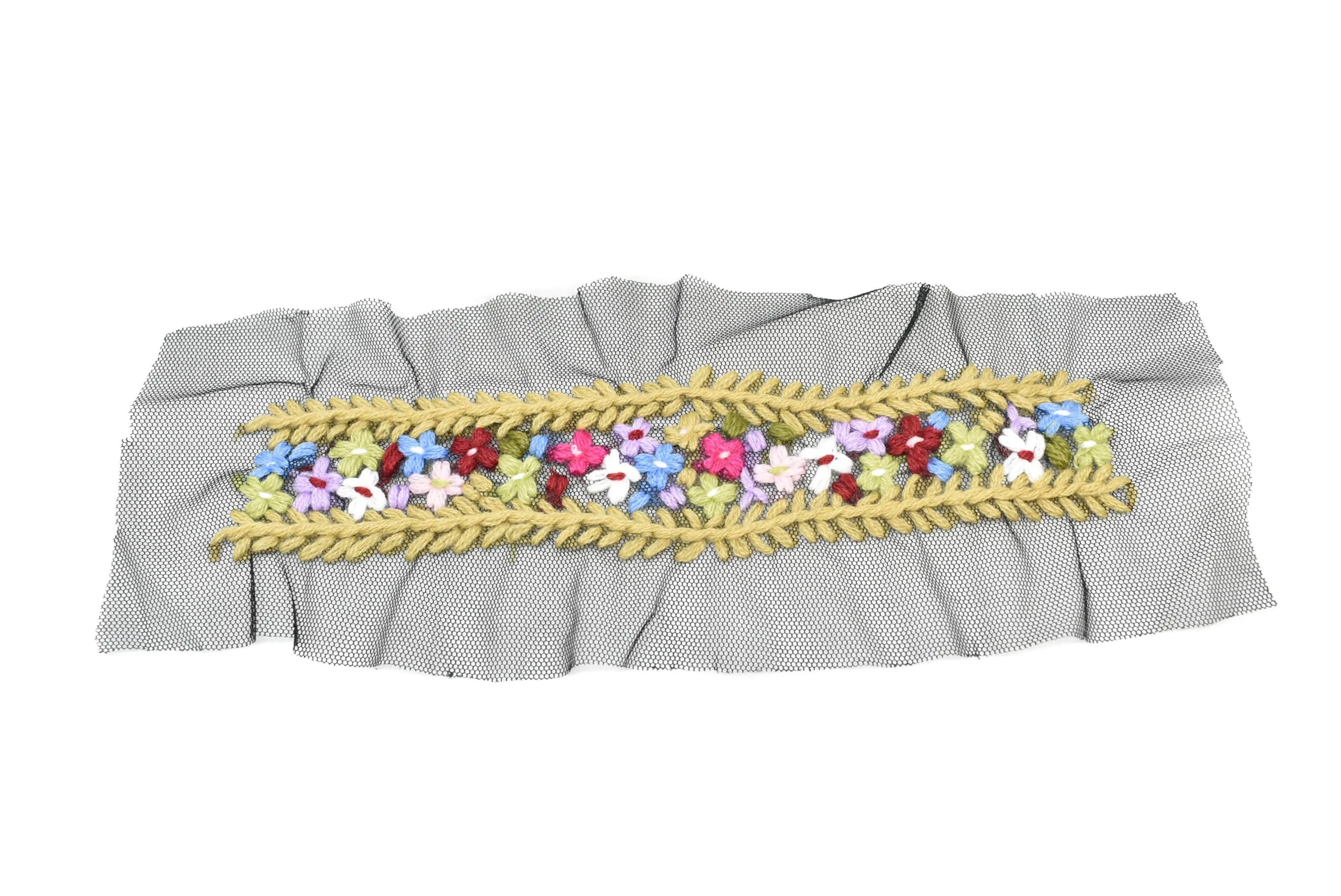 Floral Mesh Lace Applique