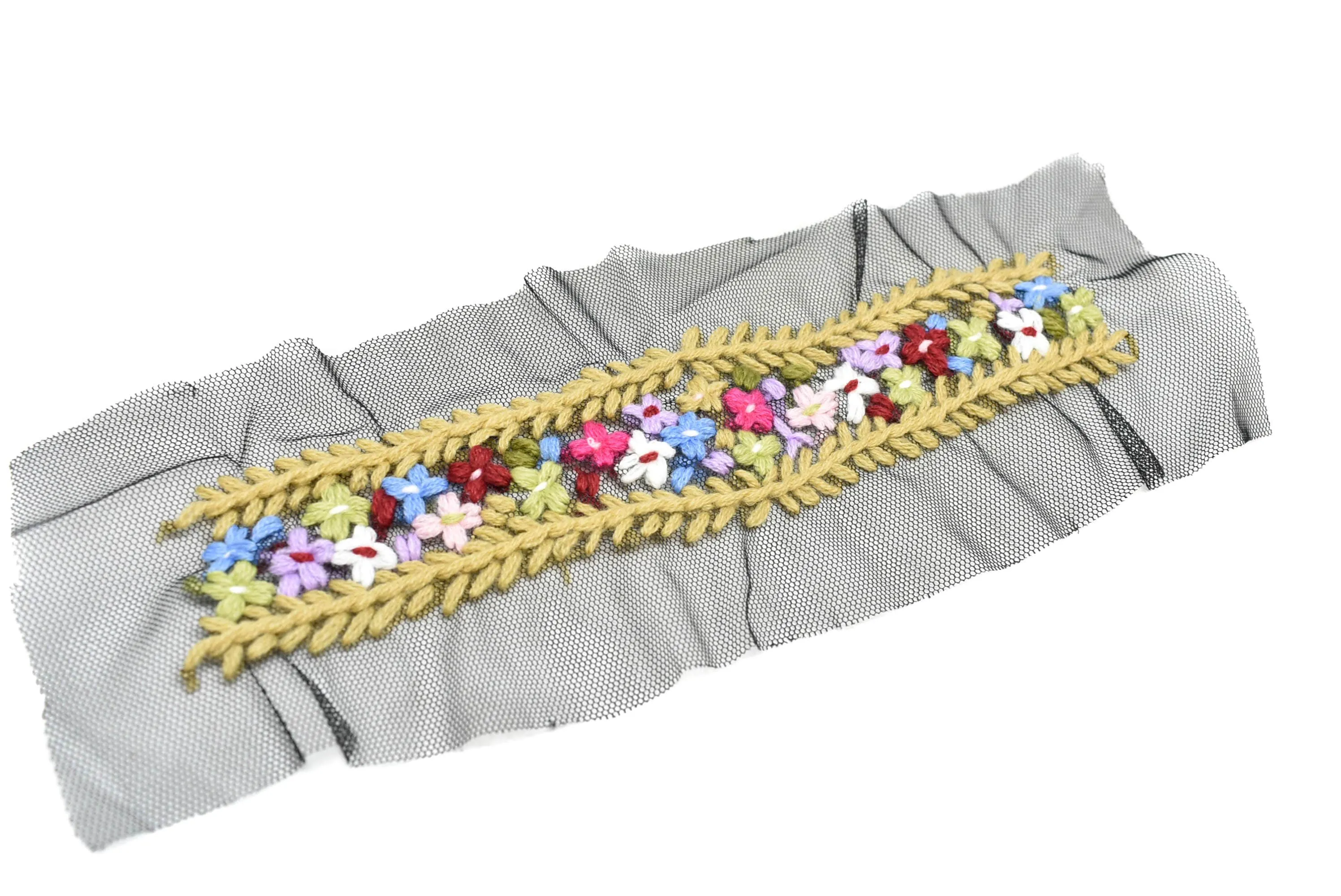 Floral Mesh Lace Applique