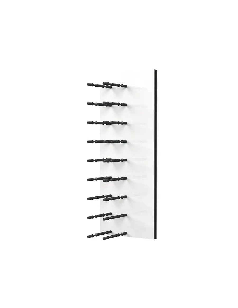Fusion Wine Wall HZ White Panel - 3FT Label-Out Wall Mounted Wine Rack (9-27 Bottles)
