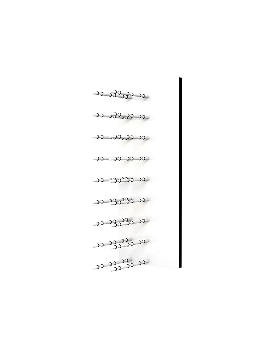 Fusion Wine Wall HZ White Panel - 3FT Label-Out Wall Mounted Wine Rack (9-27 Bottles)