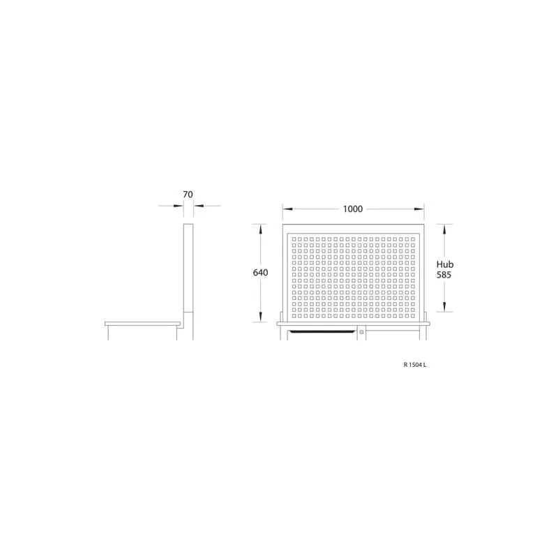 Gedore 6623800 Rear panel empty