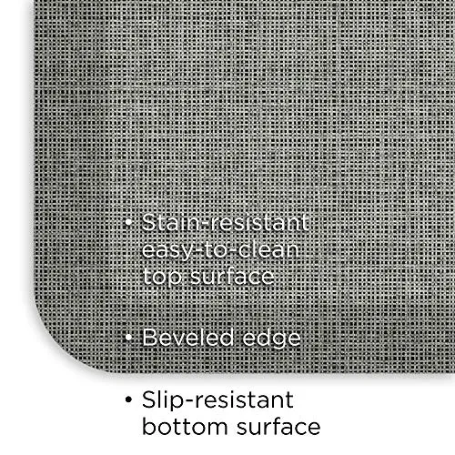 GelPro 106-P-2072-TWGG Ergo-Foam Anti-Fatigue Kitchen Floor Mat, 20" x 72", Tweed Grey Goose