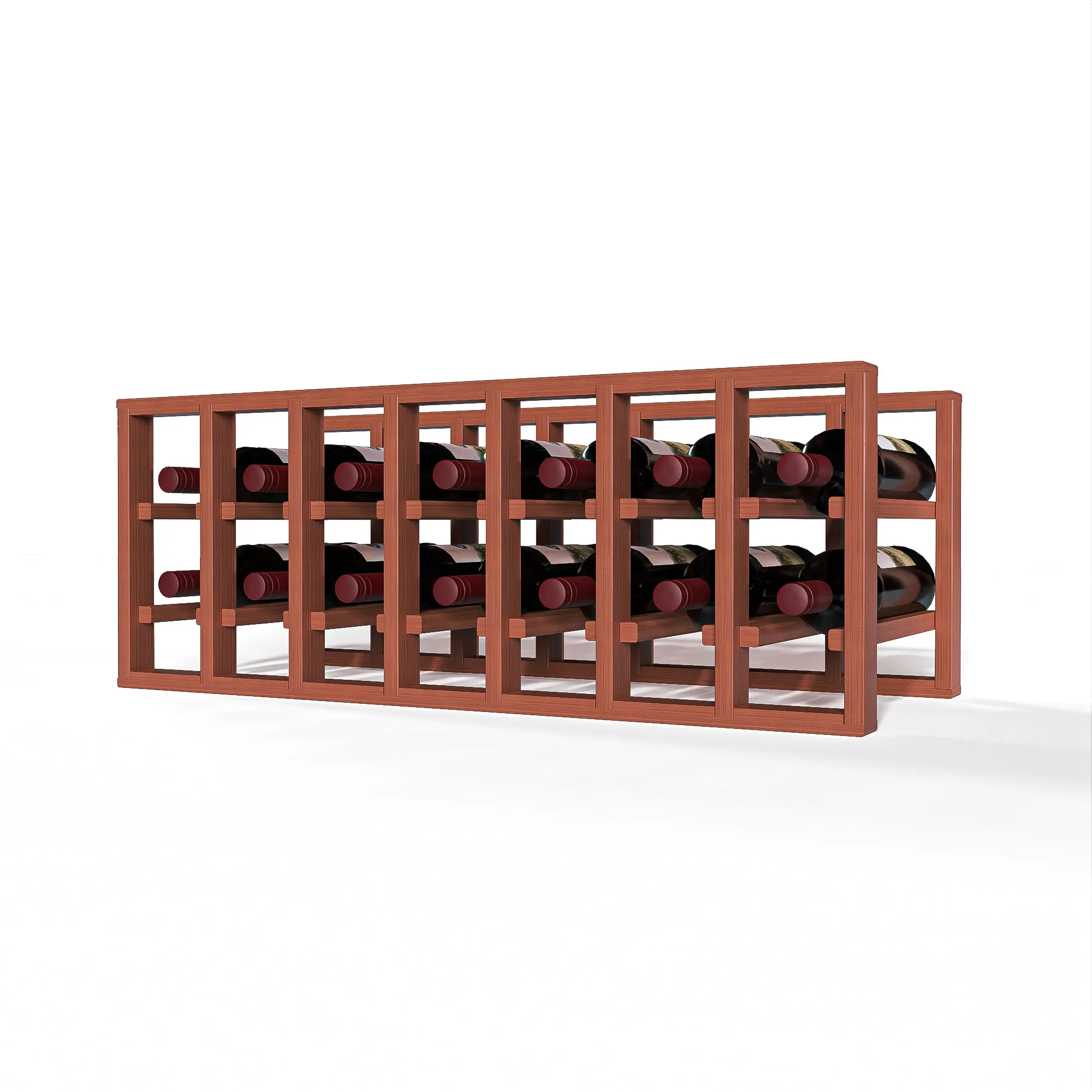 GrandCellar™ - 7 Column Full-Depth Standard Wine Rack - 12"