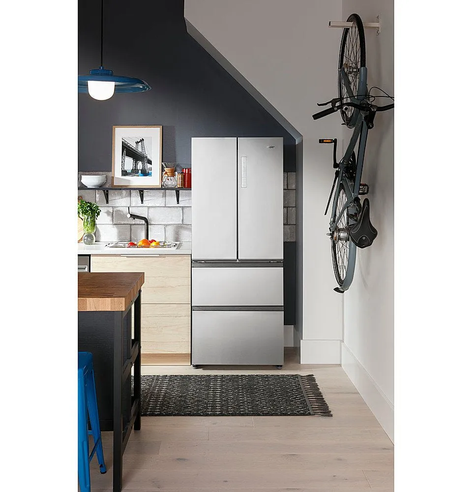 HAIER -  14.5 Cu. Ft. 4 Door Refrigerator