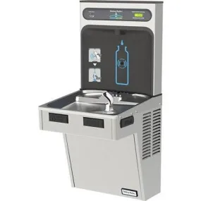 Halsey Taylor HTHB-HAC8SS-WF | Wall-mounted Bottle Filling Station | Filtered, Refrigerated, HAC-style drinking fountain, Stainless Steel color finish