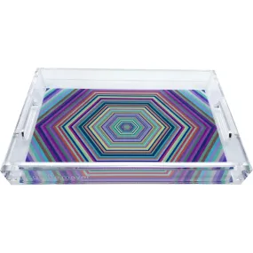 HEX DYLAN ACRYLIC VANITY TRAY 12.25X7.75