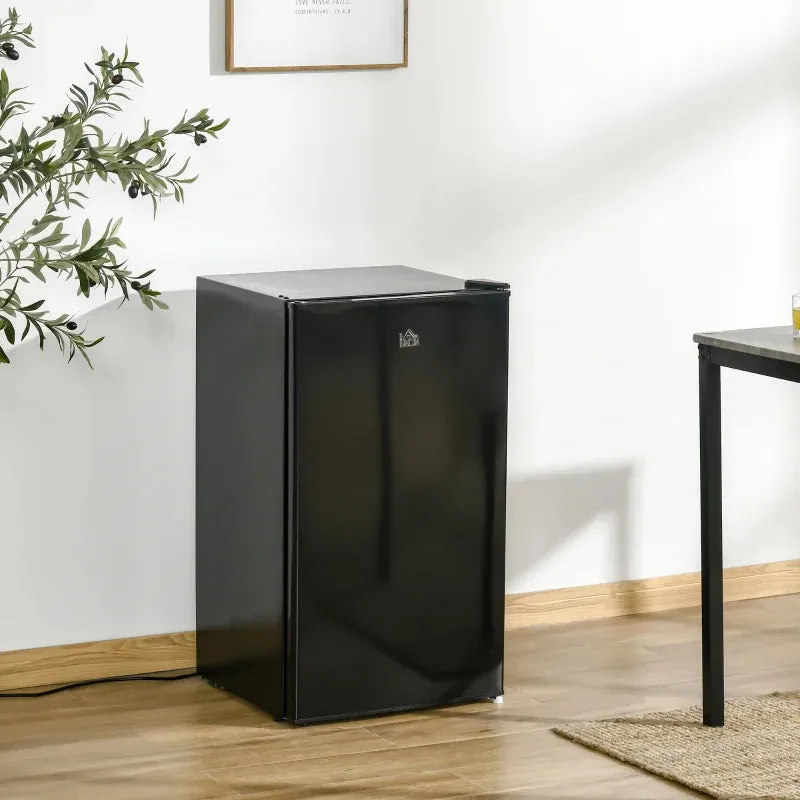 HOMCOM Freestanding Under Counter Fridge with Chiller Box 91L - Black