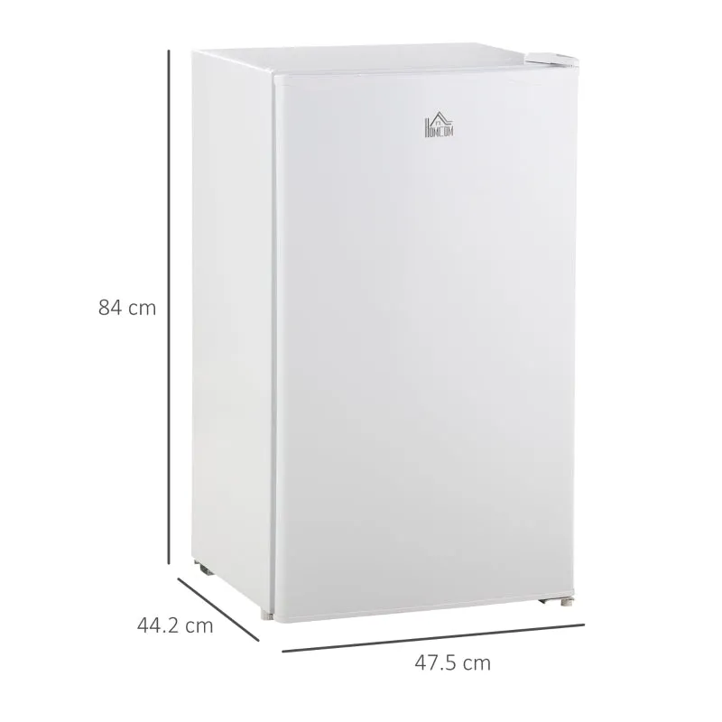 HOMCOM Freestanding Under Counter Fridge with Chiller Box 91L - White