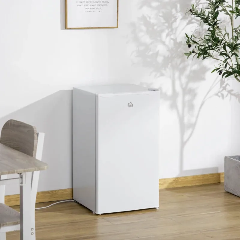 HOMCOM Freestanding Under Counter Fridge with Chiller Box 91L - White