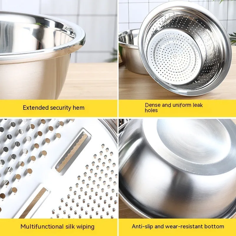 Importikaah Premium Stainless Steel Multi-function Grater: A Must-Have for Every Household!