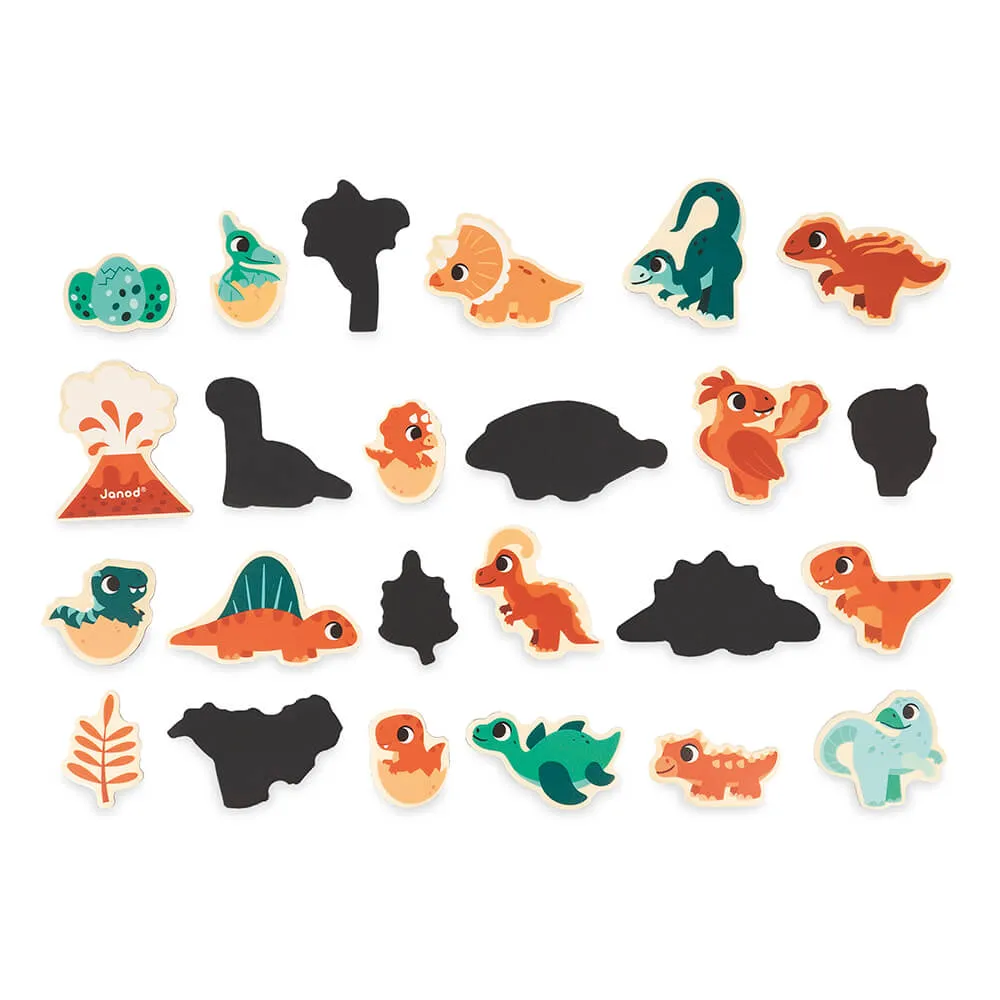Janod Dinosaur Magnets - 24 pieces