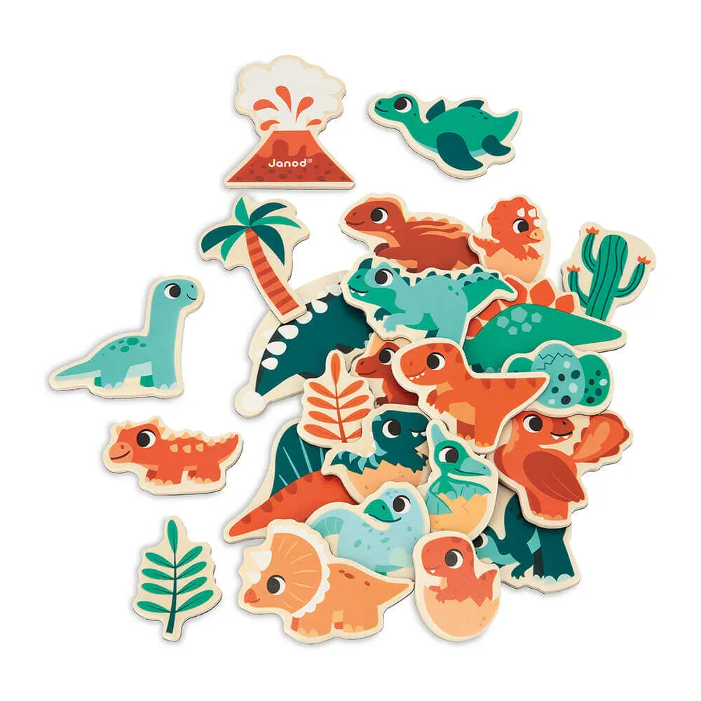 Janod Dinosaur Magnets - 24 pieces